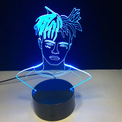 Creative Colorful Bedside LED Night Light with Figures