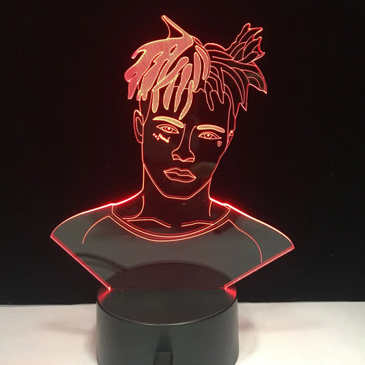 Creative Colorful Bedside LED Night Light with Figures